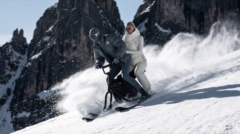 Wintersport actiefoto — ski collectie