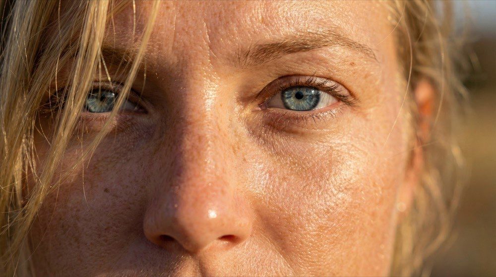 Close-up portret — redactionele beauty